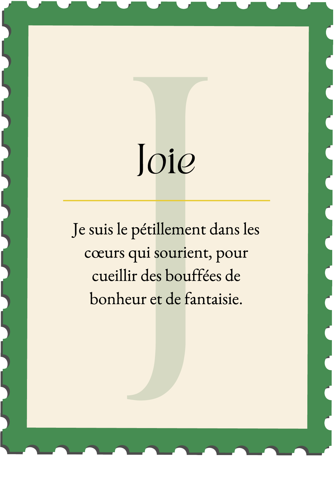 MUG TIMBRE - Joie - 'Don't forget to Smile'