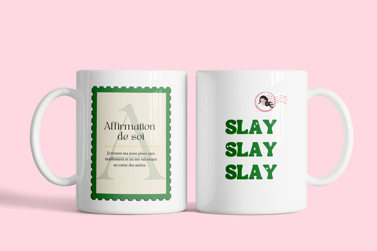 MUG TIMBRE - Affirmation de Soi - 'Slay Slay Slay'