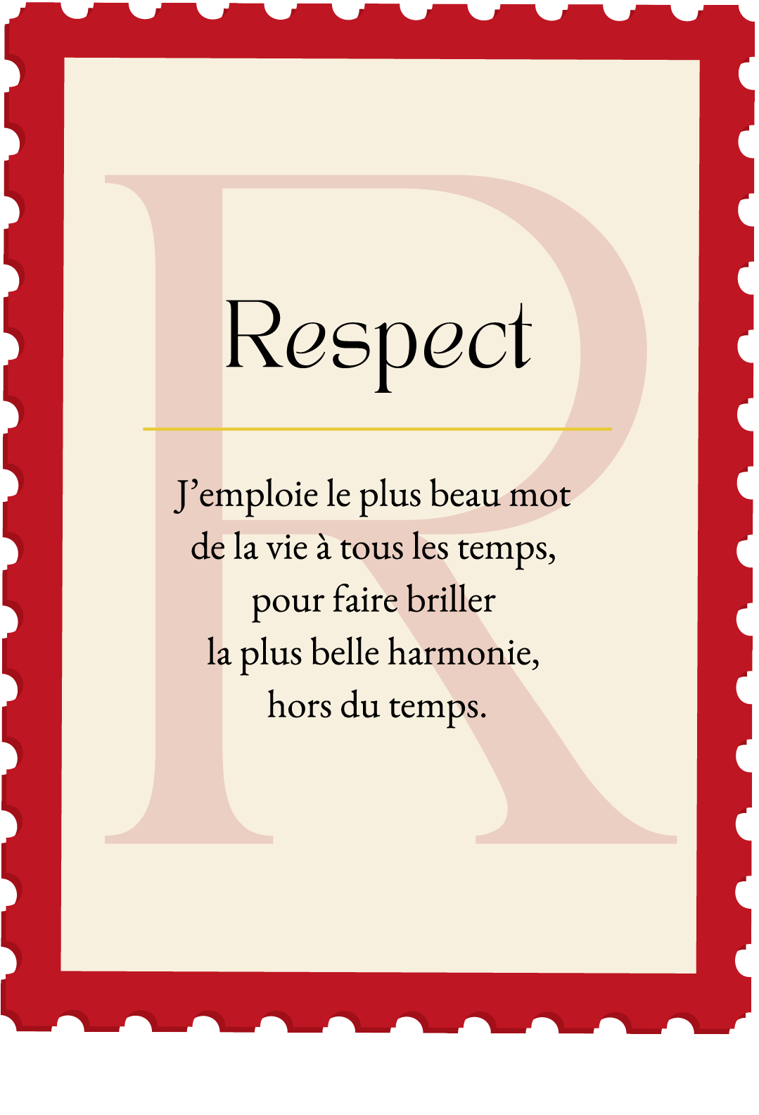 MUG TIMBRE - Respect
