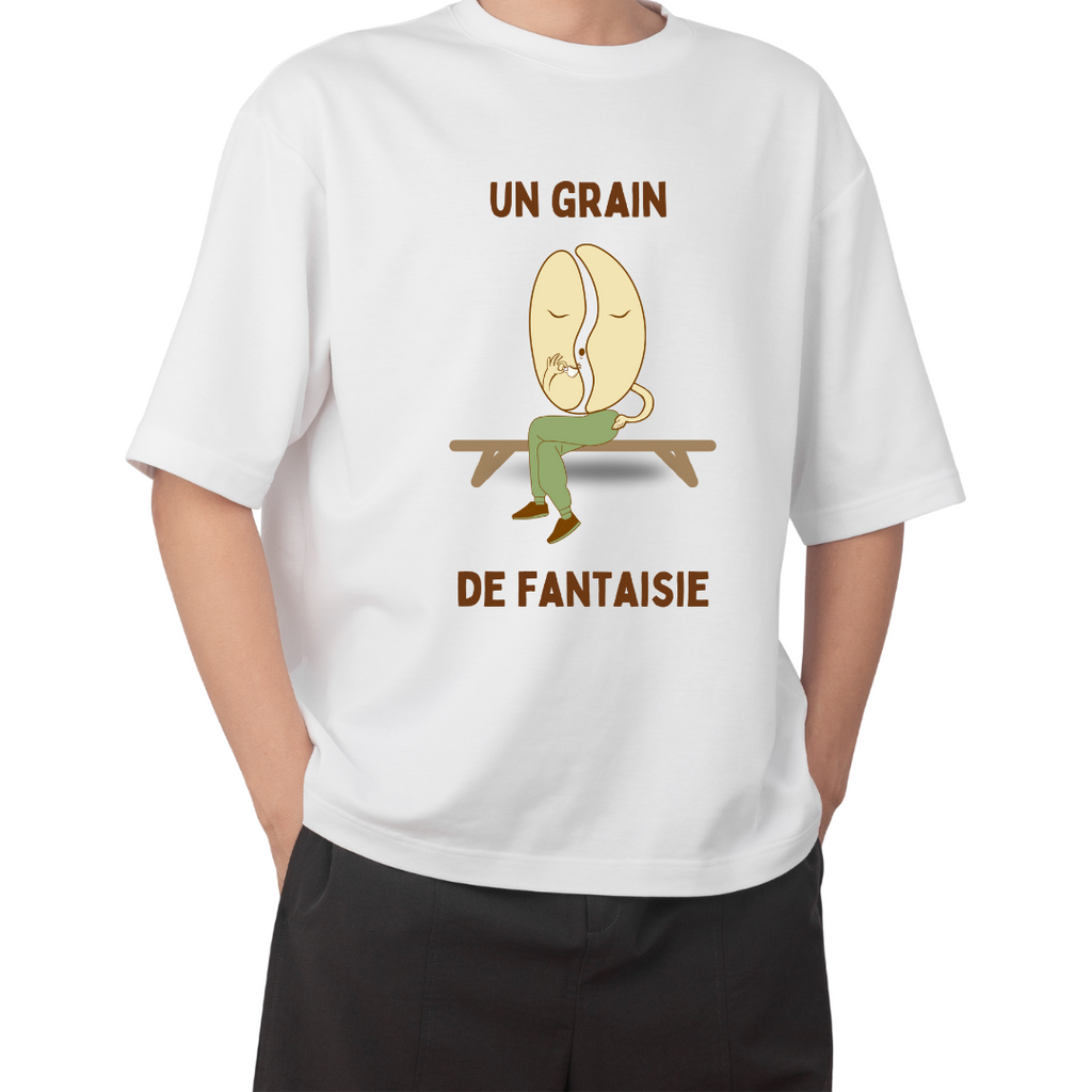 T-shirt à manches courtes - 'Grain de Fantaisie' - Coffee Lover Edition