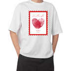 T-shirt à manches courtes - 'Vis, Aime, Ris'