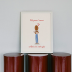 Affiche - Make love with coffee : Un grain d'amour