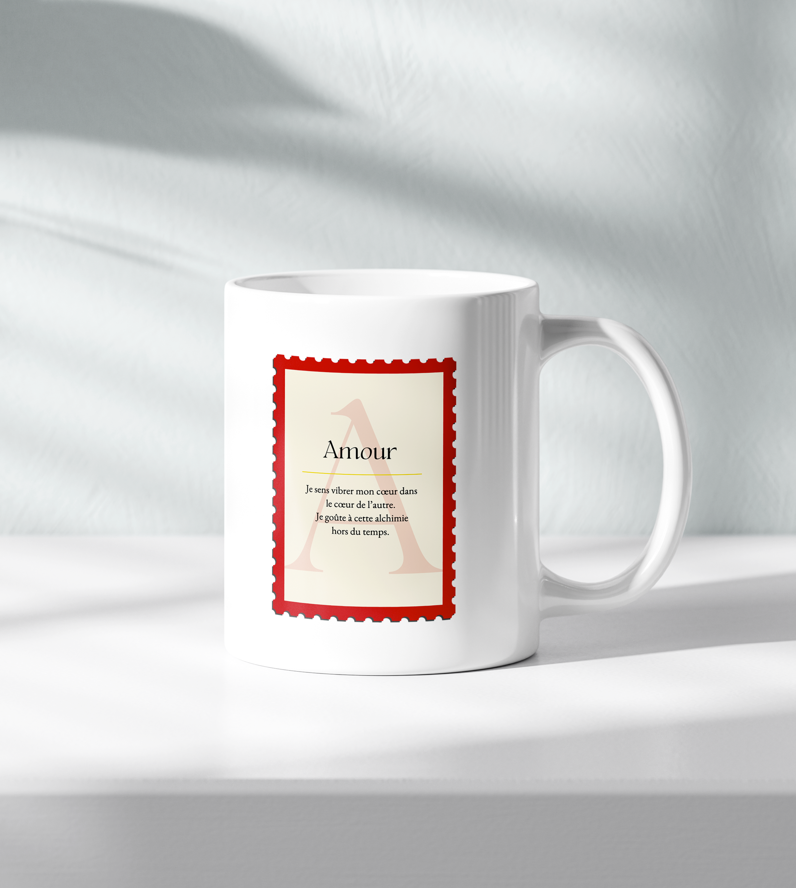 Mug-Timbre 'Amour' - 'L'amour de soi est la clef'