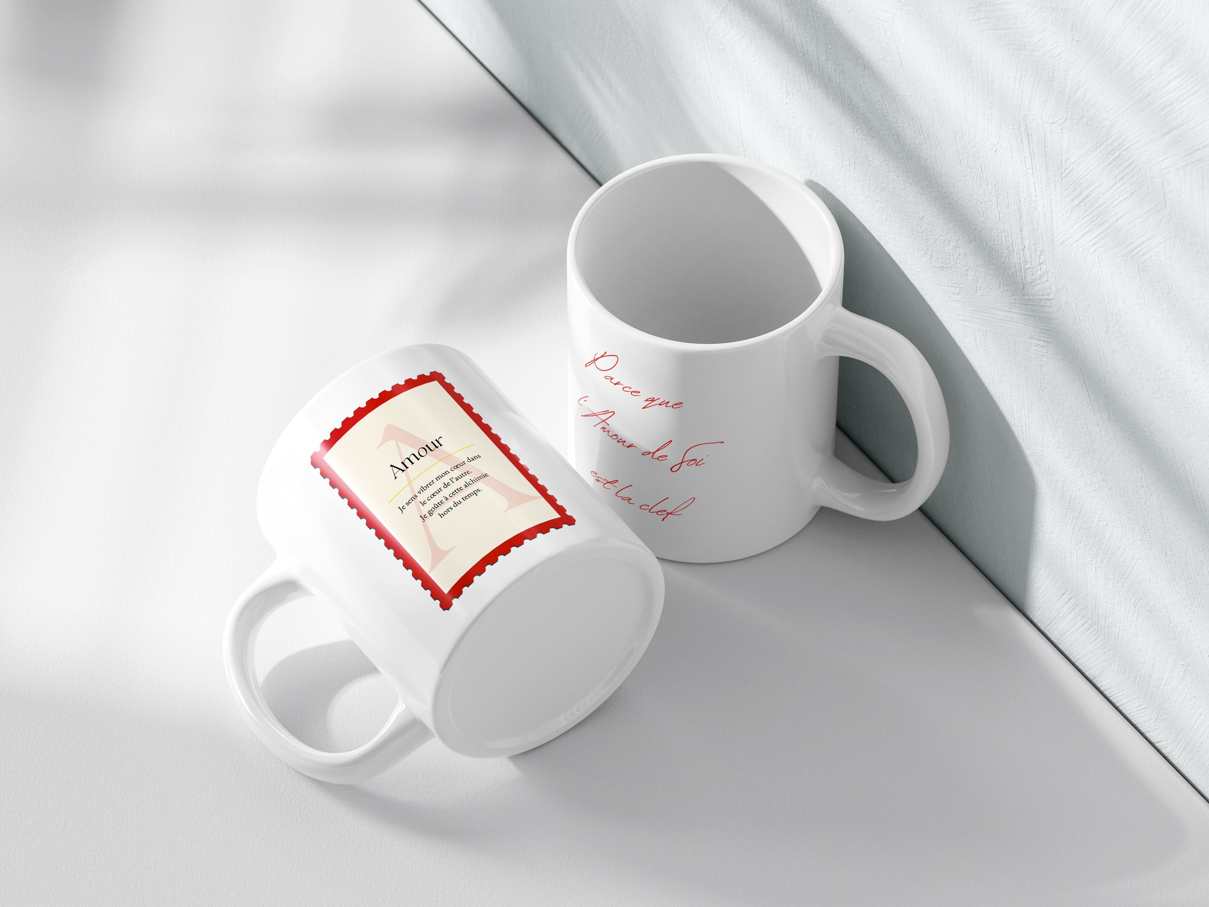 Mug-Timbre 'Amour' - 'L'amour de soi est la clef'