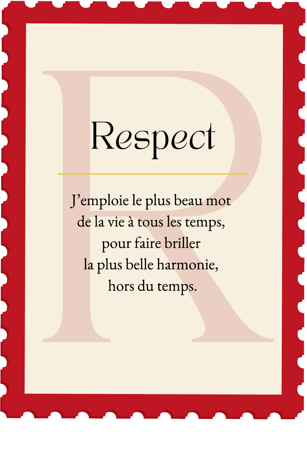 MUG TIMBRE - Respect