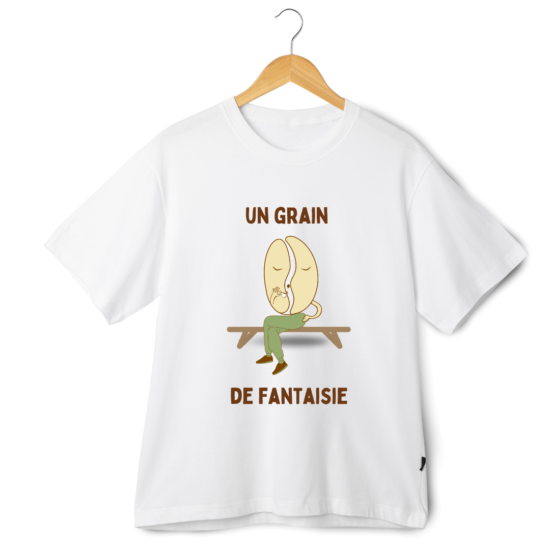 T-shirt à manches courtes - 'Grain de Fantaisie' - Coffee Lover Edition