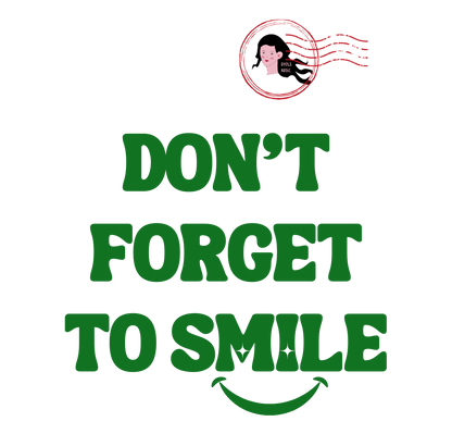MUG TIMBRE - Joie - 'Don't forget to Smile'